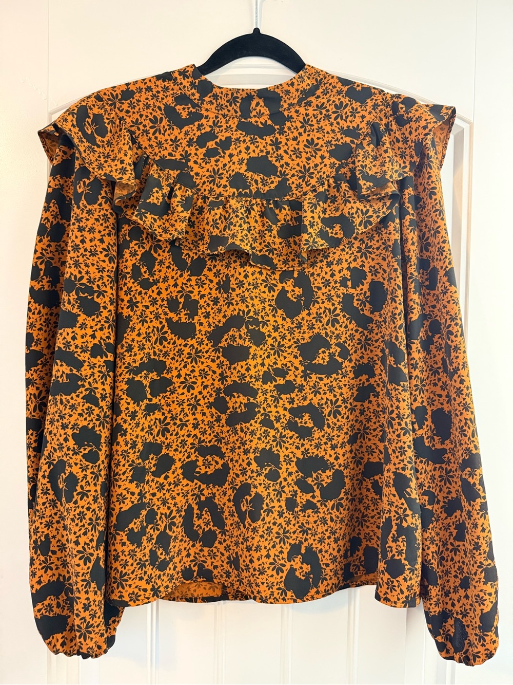 Topshop Fall Floral and Animal Print Blouse